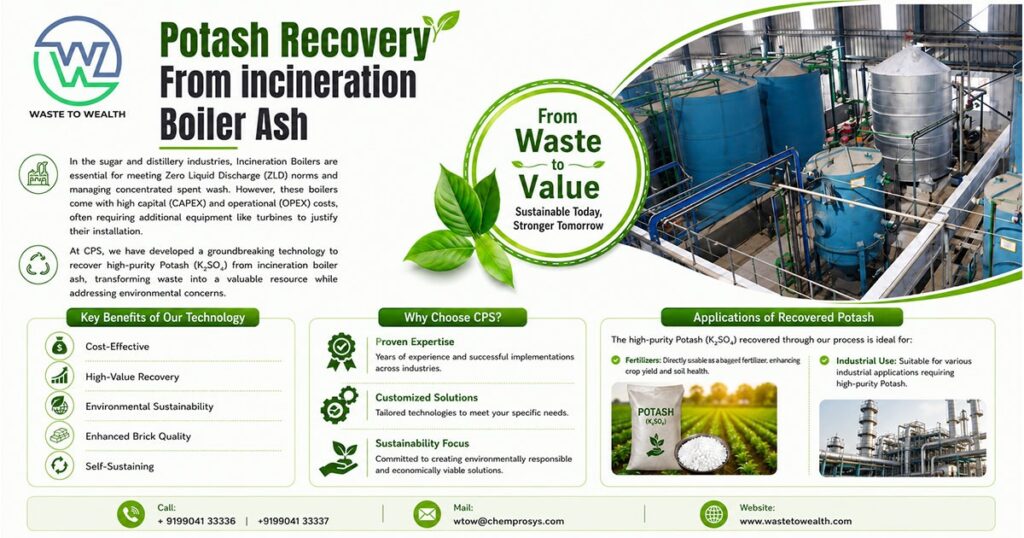 Innovative Technology for Potash Recovery from Incineration Boiler Ash
